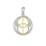 Chalice Well Sterling Silver with Gold Accent Pendant TPV3272