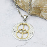 Chalice Well Sterling Silver with 14K Gold Accent Pendant TPV3272 - Jewelry