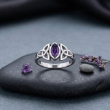 A Beautiful Tribute ~ Celtic Trinity Knot Sterling Silver Ring