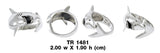 Theres nothing to fear in Sterling Silver White Shark Ring TR1481