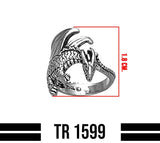 Winged Dragon Sterling Silver Ring TR1599 by TR1599