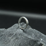 Silver Wedding Spinner Band Ring TR1660