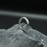 Silver Wedding Spinner Band Ring TR1660
