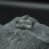 Silver Wedding Spinner Band Ring TR1660 - Jewelry