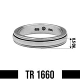 Silver Wedding Spinner Band Ring TR1660 - Jewelry