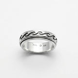 Waves Spinner Ring