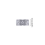 Five-Pointed Star Sterling Silver Spinner Ring TR1695 by TR1695