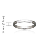 Plain Thin Sterling Silver Ring TR1701
