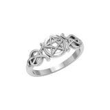 Pentagram Pentacle Silver Ring TR1745 - Jewelry