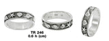 Starfish and Seashell Sterling Silver Ring TR246