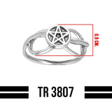 Five-Pointed Star Sterling Silver Ring TR3807