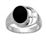 Moon Sterling Silver Ring TR759