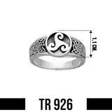 Triskele Sterling Silver Ring TR926 by TR926