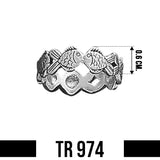 Small Angelfish Sterling Silver Ring TR974