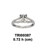 Whale Tail Sterling Silver Ring TRI387 by TRI387