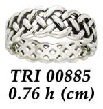 Celtic Knot Filigree Sterling Silver Ring by Peter Stone TRI885 by TRI885