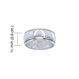 AA Symbol Silver Band TRI099