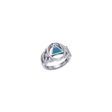 AA Recovery Inlaid Sterling Silver Ring TRI1273