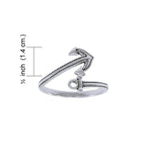 Anchor Wrap Sterling Silver Ring TRI1399