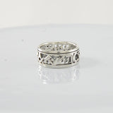 Uncovering the Natural Sense of Masonry in Spinner Sterling Silver Ring TRI1616