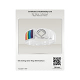 NA Sterling Silver Ring With Rainbow TRI1665