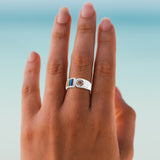 NA Sterling Silver Ring With Rainbow TRI1665