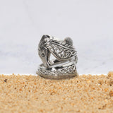 Celtic Knots Silver Seahorse Spoon Ring TRI1737