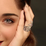 Honor The Flying Phoenix ~ Sterling Silver Jewelry Ring with Gemstone TRI1744 - Jewelry