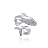 Graceful Mike Whale Sterling Silver Ring