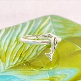 Celtic Joyful Dolphin Sterling Silver Ring TRI2164