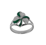 Spring of luck and happiness Sterling Silver Shamrock Ring