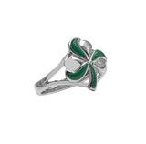 Spring of luck and happiness Sterling Silver Shamrock Ring