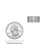 Love Peace Recovery Silver Spinner Ring TRI2401 - Jewelry