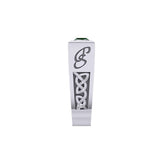 Peter Stone Rectangle Modern Silver Men Ring With Square Gemstone and Celtic Design TRI2414 - Jewelry