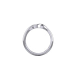 Peter Stone Jewelry Sterling Silver Celtic Heart Ring - Timeless Elegance and Symbolic Beauty for Your Fingers TRI2418 - Jewelry