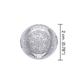 Peter Stone Sigil of Seven Archangels Inspired Silver Ring TRI2420