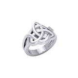 Peter Stone Triquetra Silver Puzzle Ring TRI2445