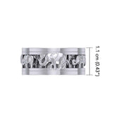 Elephant Silver Spinner Ring TRI2453 - Jewelry