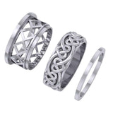 Celtic Heart Silver Spinner Ring TRI2454 - Jewelry