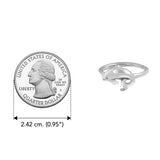 Dolphin Sterling Silver Ring by DiveSilver TRI2502 by TRI2502