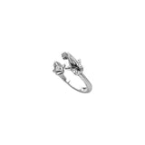 Whale Shark With Baby Sterling Silver Wrap Ring TRI2527