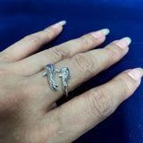Whale Shark With Baby Sterling Silver Wrap Ring TRI2527