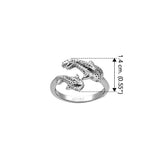 Whale Shark With Baby Sterling Silver Wrap Ring TRI2527