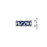 Whale Shark Enamel Sterling Silver Band Ring TRI2535