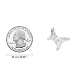 Double Whale Tail Sterling Silver Ring TRI2586