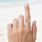 Turtle and Shell Sterling Silver Ring TRI2587