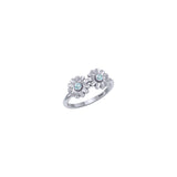 Daisy Sterling Silver Ring with Gemstones TRI2589