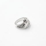 Horse with Celtic Knot Sterling Silver Ring TRI2599