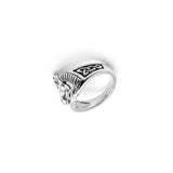 Horse with Celtic Knot Sterling Silver Ring TRI2599