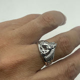 Horse with Celtic Knot Sterling Silver Ring TRI2599